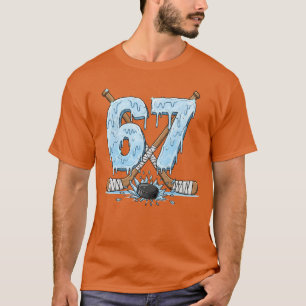 67 Hockey Drip Nummer Rollig Meme Stil Pojkar pres T Shirt