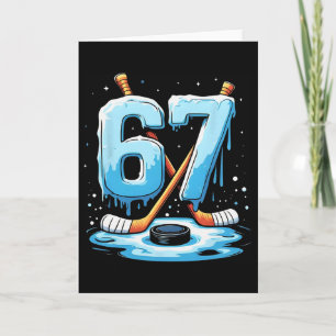 67 Hockey Glass Isglass Gen Alpha Slang Pojkar Män Kort