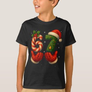 67 Hockey-händer Roligt julmemes Santa T Shirt