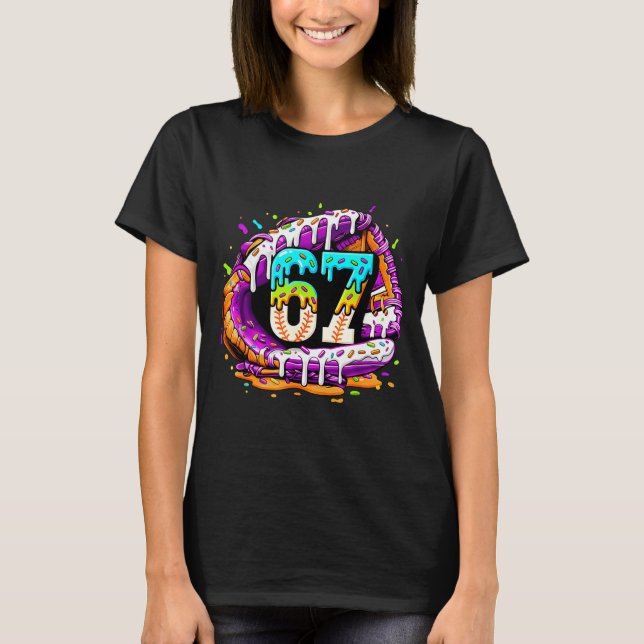 67 Ice Cream Drip Funny Six Seven Player 67th Birt T Shirt (Framsida)