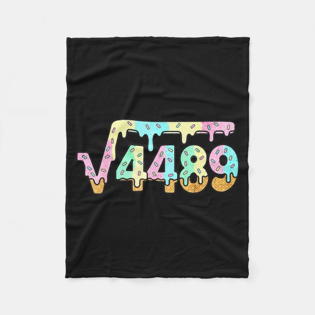 67 Ice Cream Drip Meme Square Root 4489 Slang Math Fleecefilt (Framsidan)