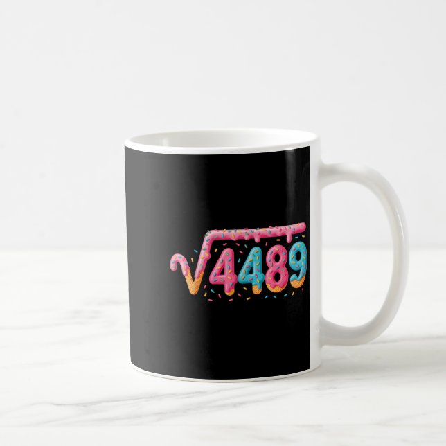 67 Ice Cream Drip Meme Square Root 4489 Slang Math Kaffemugg (Höger)