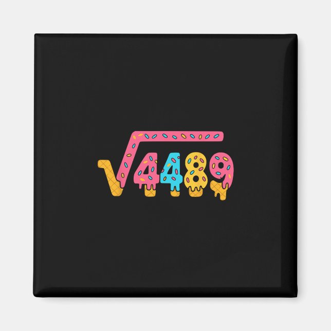 67 Ice Cream Meme Square Root 4489 Slang Math Teac Magnet (Framsidan)