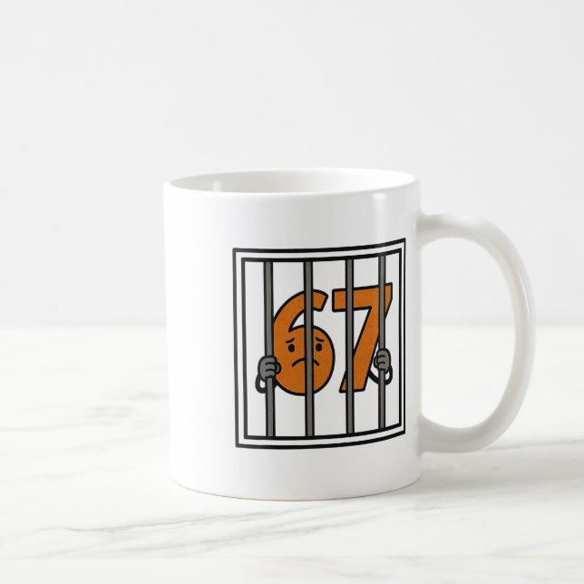 67 Is Not Allowed Six Seven Bynned By Teacher Funn Kaffemugg (Höger)