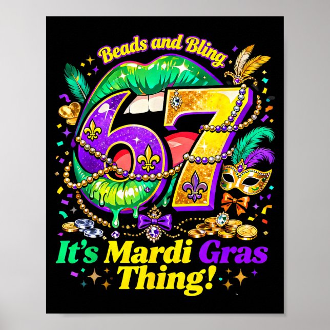 67 It’s A Mardi Gras Thing Funny Meme Quote _1  Poster (Framsidan)