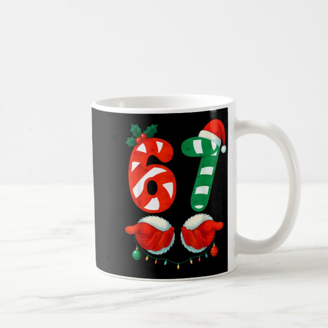 67 Jul 6 7 Meme Söt Godis Pinne 67 Meme Xmas Kaffemugg (Höger)