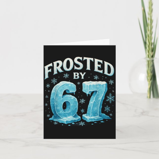 67 Jul is Frost Kall 6 7 Internet Meme Jul Kort (Framsida)