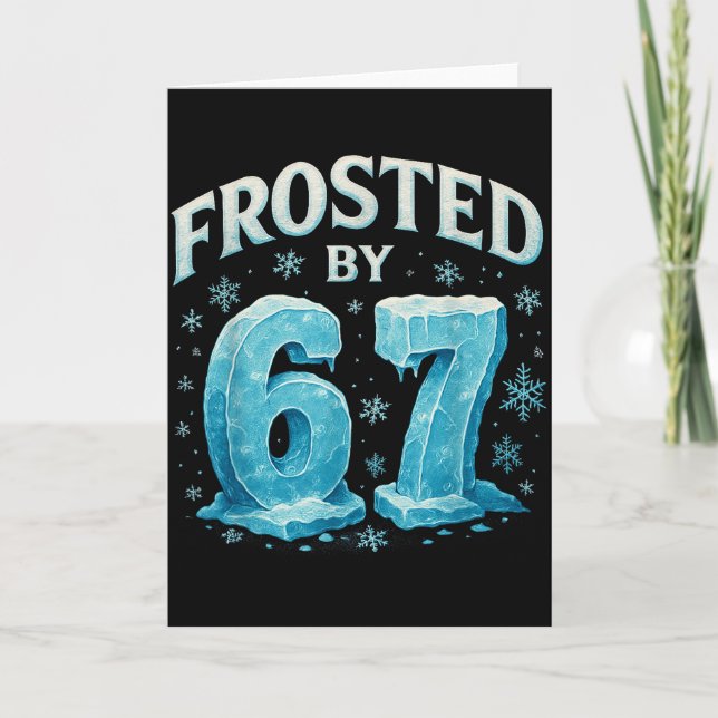 67 jul is frost kyla 6 7 Internet Meme Xmas Kort (Framsida)