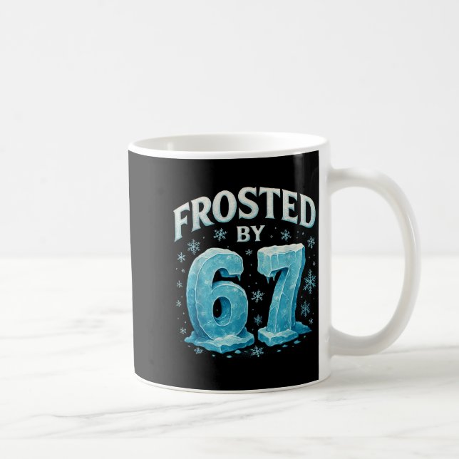 67 Jul Ist Frost Kall 6 7 Internet Meme Xmas Kaffemugg (Höger)