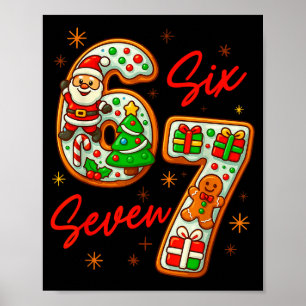 67 Jul Meme Sägande 6 7 Meme Dräkt Xmas Poster
