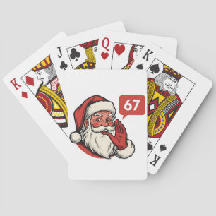 67 Jul Merry Six Seven Hjärnrot Tomte Casinokort