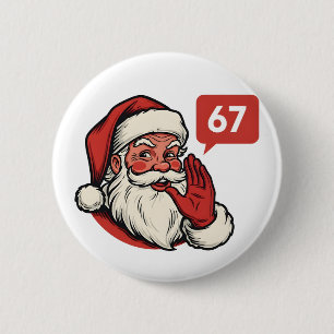 67 Jul Merry Six Seven Hjärnrot Tomte Knapp