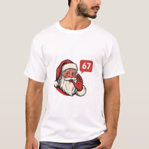 67 Jul Merry Six Seven Hjärnrot Tomte T Shirt