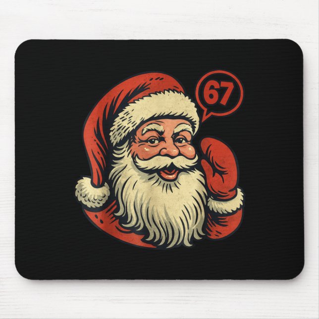 67 jul rolig sex sju meme 6_7 skjorta Santa  Musmatta (Framsidan)