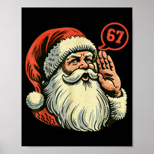 67 jul rolig sex sju meme hjärnrot jultomten poster