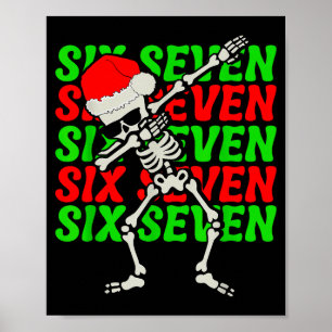 67 jul rolig sex sju meme hjärnruttna dabbing poster