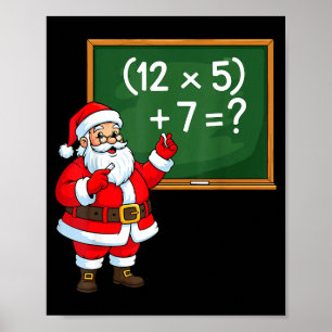 67 Jul Santa Claus Sex Sju Meme Hjärnrot Poster