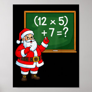 67 Jul Santa Claus Sex Sju Meme Hjärnrot Poster