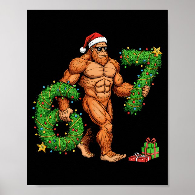 67 jul Sasquatch rolig meme 67 jul män Poster (Framsidan)