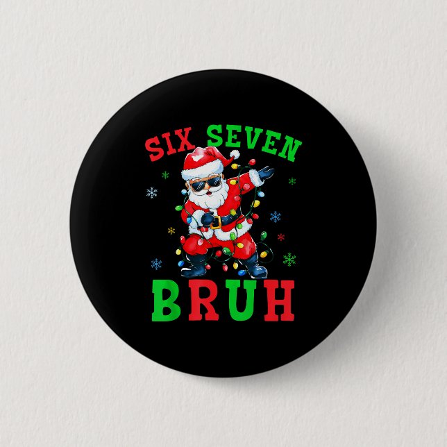 67 jul Six Seven Bruh Meme Santa Dabbing Jul Knapp (Framsida)