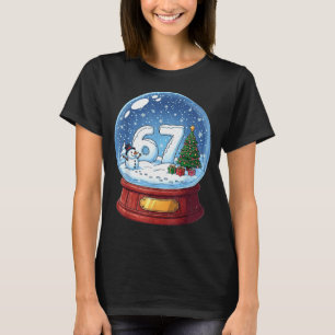 67 jul snöglob rolig six seven meme t shirt