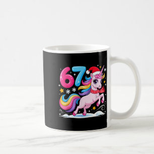 67 jul söt enhörning Six Seven Meme 6 7 Chris Kaffemugg