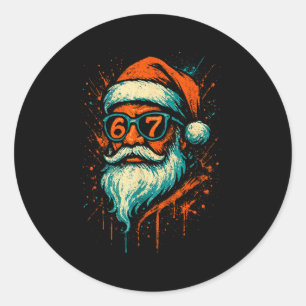67 jul tomte ansikte 6 7 meme sex sju tonåring poj runt klistermärke
