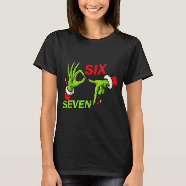 67 Jul trending meme slogan 6 7 Meme kostym T Shirt (Framsida)