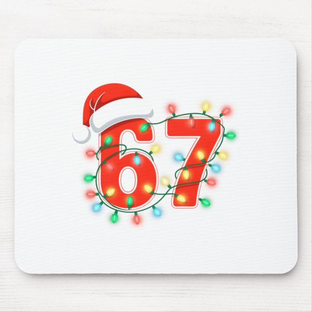 67 julbelysning meme slogan 6 7 kostym Xmas L Musmatta (Framsidan)