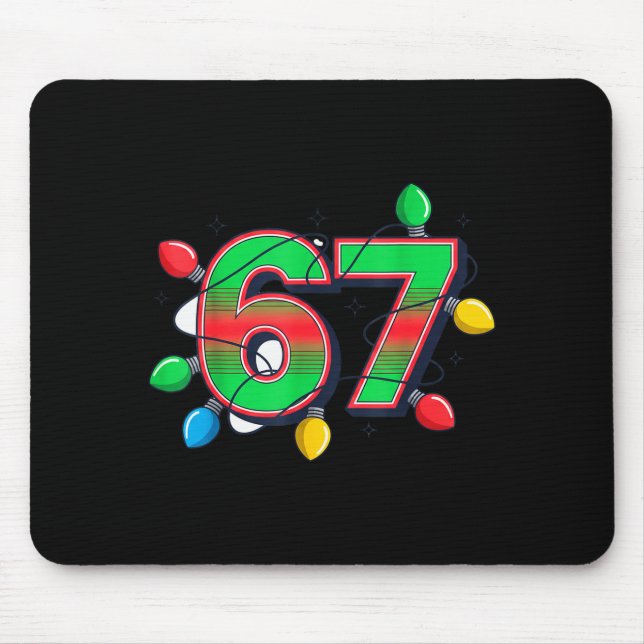 67 Julbelysning Tussig Meme-design  Musmatta (Framsidan)