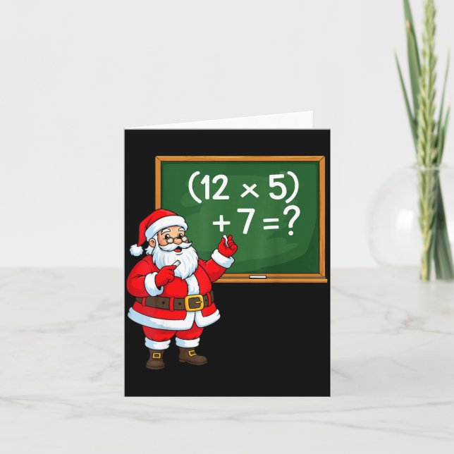 67 Julen Tomte Six Seven Meme Hjärnrot Kort (Framsida)
