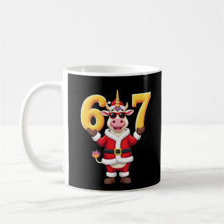 67 Julenhorn Enhetshäst 6 7 Meme för tjejer barn R Kaffemugg