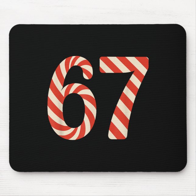 67 Julgodis 6 7 Meme Högtid Gen Alpha Slang Musmatta (Framsidan)