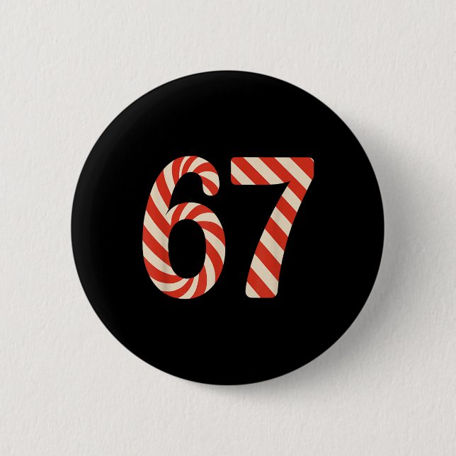 67 Julgodis 6 7 Meme Jul Gen Alpha Slang Knapp (Framsida)