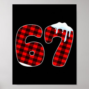 67 Julmem 6 7 Nummer Sex Sju Roligt Xmas Poster
