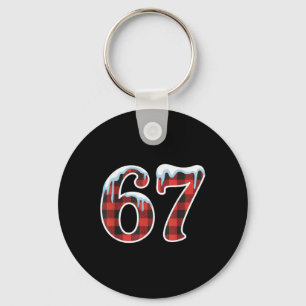 67 julmem rolig six seven slang nyckelring