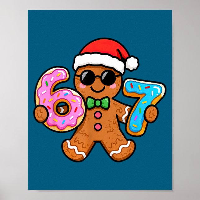 67 julpepparkakor Six Seven Meme Gen Alpha  Poster (Framsidan)