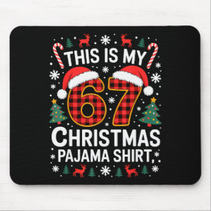 67 julpyjamas topp rolig six seven meme bh musmatta