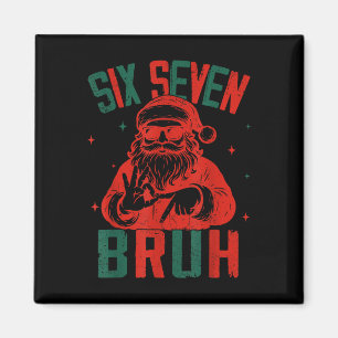 67 Julskämt Sex Sju Bruh Meme Hjärnrot Tomte Magnet
