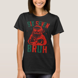 67 Julskämt Sex Sju Bruh Meme Hjärnrutt Tomte T Shirt