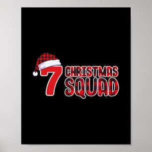 67 Julskjorta Sex Sju Meme Squad 67 Röd Plaid Poster