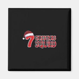 67 Julskjorta Six Seven Meme Squad 67 Röd Plaid Magnet