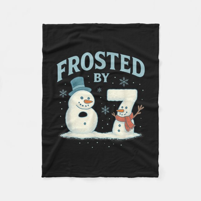 67 Julsnöman 6 7 Internet Meme Jul 67  Fleecefilt (Framsidan)