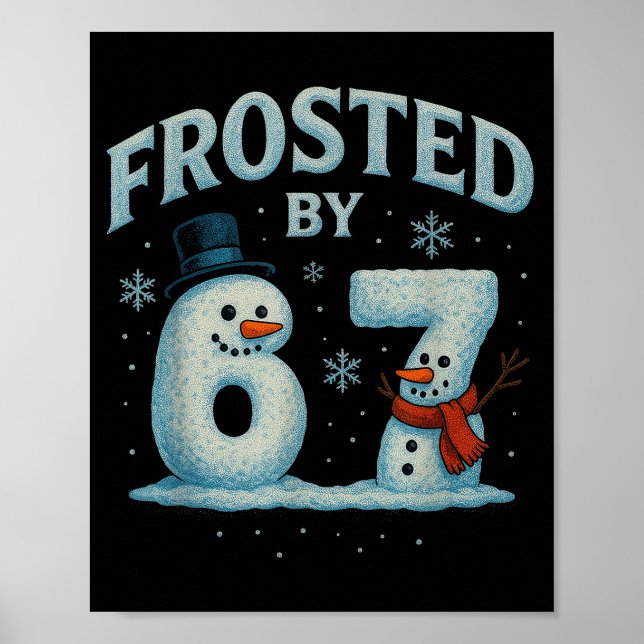 67 Julsnömannen 6 7 Internet Meme Jul 67  Poster (Framsidan)
