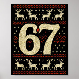 67 jultröja ful 6 7 meme sex sju mason poster