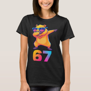67 Kapybaror Sex Sju Meme Djur Cool Kapybara Da T Shirt