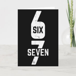 67 Kostym Sex Sju Meme Nummer 6 7 På Den Män Kvinn Kort