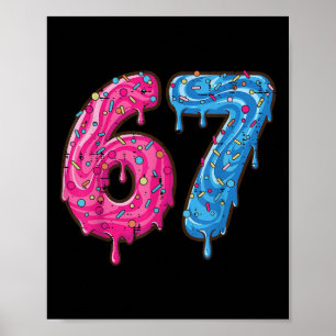 67 Kostym Sex Sju Meme Nummer 6 7 På Den Ungdom T Poster