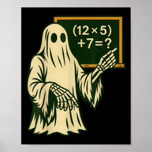 67 Lärar Halloween Spöke Sex Sju Meme Brainrot Poster