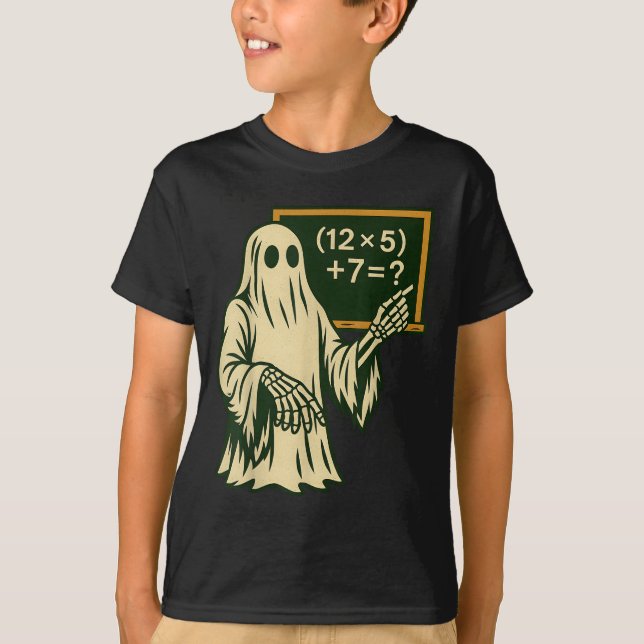 67 Lärar Halloween Spöke Sex Sju Meme Brainrot T Shirt (Framsida)